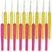 8 db/szett kötőtű ABS fogantyú horgolótűk nyél kötőtű készlet 2,5-6,0 mm fonal pulóver szövés kézműves eszközök