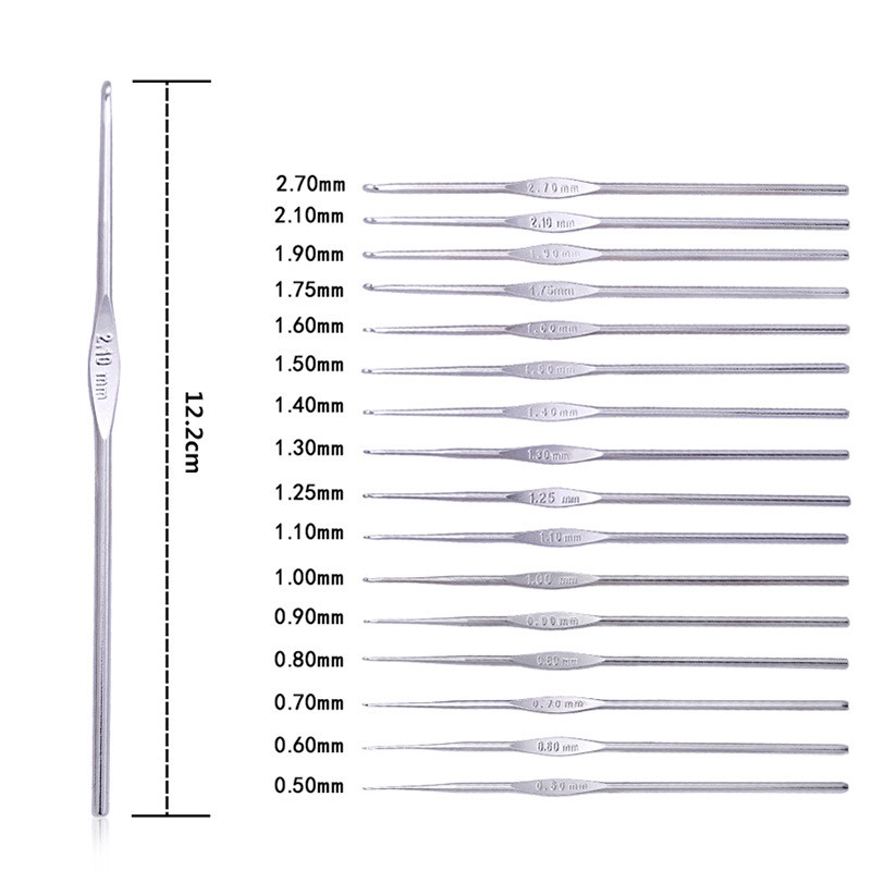Kelių dydžių nėrimo virbalai Mezgimo nėrimo adatos mezgimui Kabliukų rinkinys Siuvimas Mezgimas su žiedu
