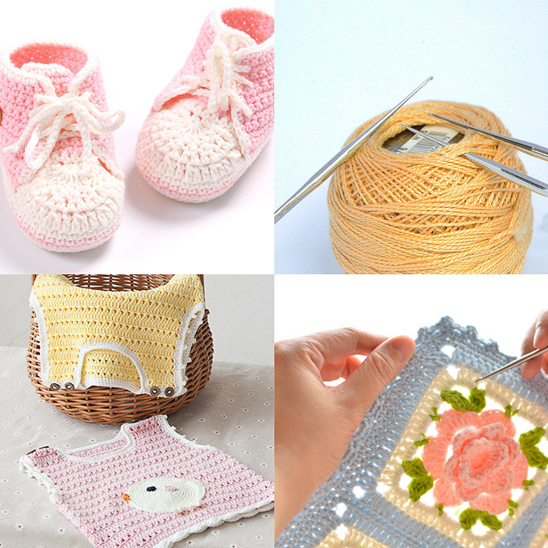 Kelių dydžių nėrimo virbalai Mezgimo nėrimo adatos mezgimui Kabliukų rinkinys Siuvimas Mezgimas su žiedu