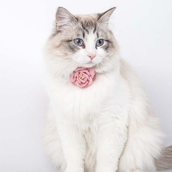 Ρυθμιζόμενο κολάρο γάτας Παπιγιόν κολάρο λουλουδιών γάτας Κολιέ με κουμπιά γραβάτα για κουτάβι και γάτα Αξεσουάρ κατοικίδιων κατοικίδιων για κουτάβι
