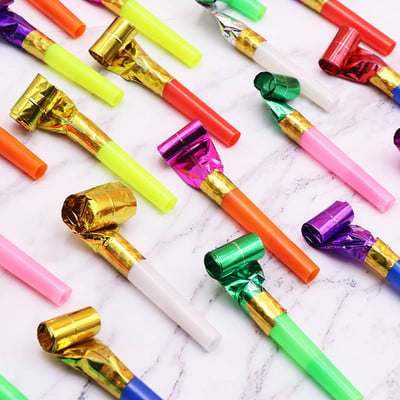 10 Pcs/Set Funny Blowouts Whistles Birthday Party Blow Outs Wedding Celebration Noice Maker Kid Toys SP99