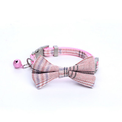 Κολιέ για σκύλους κατοικίδιων ζώων Βαμβακερό δικτυωτό παπιγιόν κουδούνι γιακά γάτα Υψηλής ποιότητας δικτυωτό πλέγμα ρυθμιζόμενο κολιέ γάτα Κοσμήματα γάτας ΝΕΟ