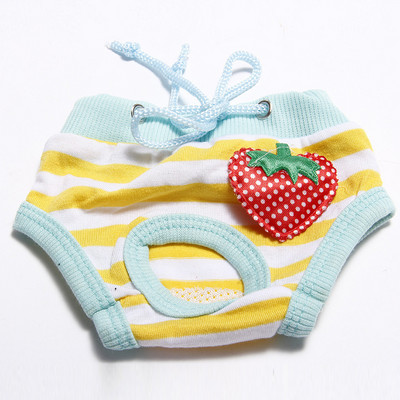 Σορτς για σκύλους 1 τεμ. Σορτς υγιεινής φυσιολογίας Παντελόνι με χαριτωμένα φρούτα με εκτύπωση πάνα Σορτς σκύλου που πλένονται Γυναικεία εσώρουχα για σκύλους Εσώρουχα