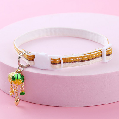 Bell Cute Shell Pet Cat kaklasiksnas dekorēšana, regulējama maza un vidēja suņu kaklasiksnas drošības sprādzes kaklarotas aksesuāri