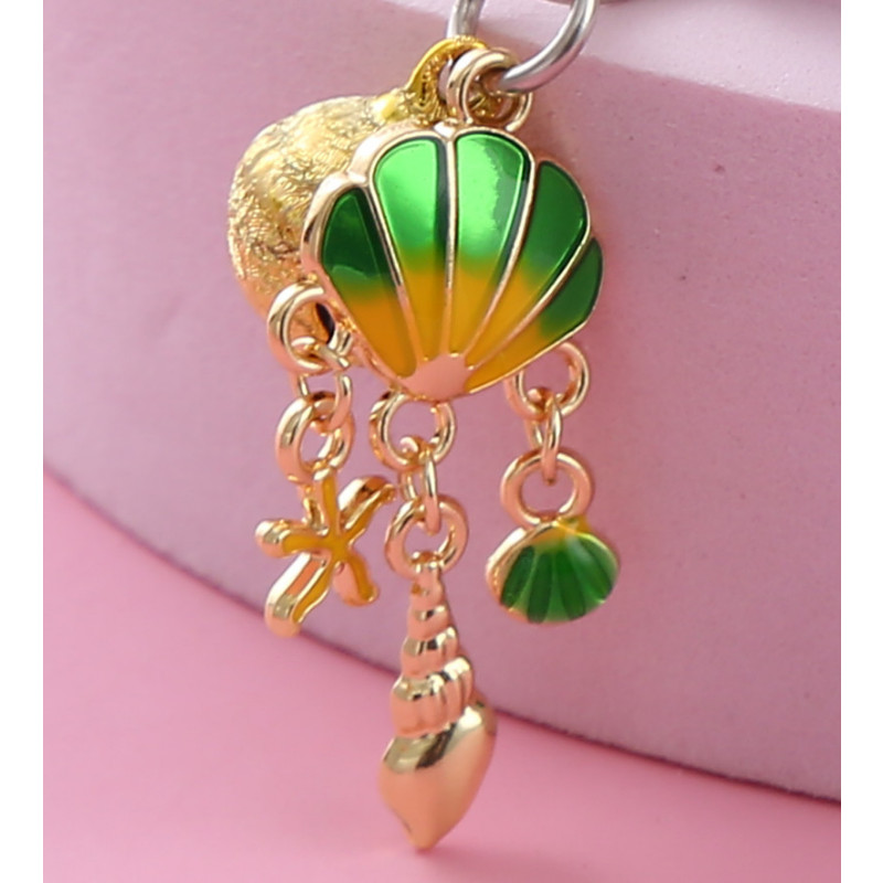 Bell Cute Shell Pet Cat kaklasiksnas dekorēšana, regulējama maza un vidēja suņu kaklasiksnas drošības sprādzes kaklarotas aksesuāri