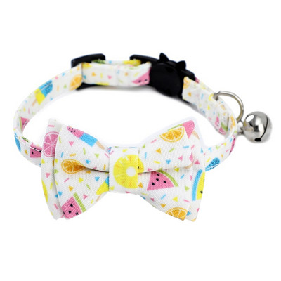 Állítható aranyos kutyanyakörv rajzfilm mintás csat D-gyűrű Könnyen tisztítható kisállat ajándék