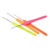 4db/készlet horgolótűk Weave kézműves horgolótű fonal kötőtűk varróeszközkészlet kényelmes színes puha gumi markolat