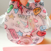 Lány nőstény állat kisállat fiziológiai nadrág Aranyos mintás pelenka tutu csipkével Kutya rövidnadrág Nadrág macskáknak Fehérnemű Bulldog Shih Tzu