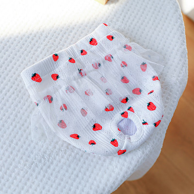 Lány nőstény állat kisállat fiziológiai nadrág Aranyos mintás pelenka tutu csipkével Kutya rövidnadrág Nadrág macskáknak Fehérnemű Bulldog Shih Tzu