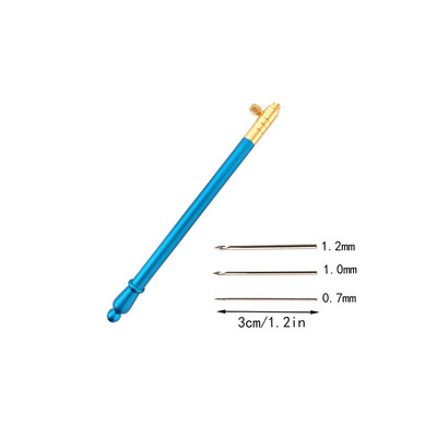 Hímzőtű 3 tűvel Lyukasztótollal Hímző keresztszemes kézműves készlet Francia horgolt kötéshez