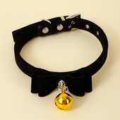 Mīksta samta kaķa kaklasiksna ar zelta zvaniņiem tauriņš Ziemassvētku apkakle kaķim mazam sunim kaķēnu aksesuāri kucēnu kaklarota čivava