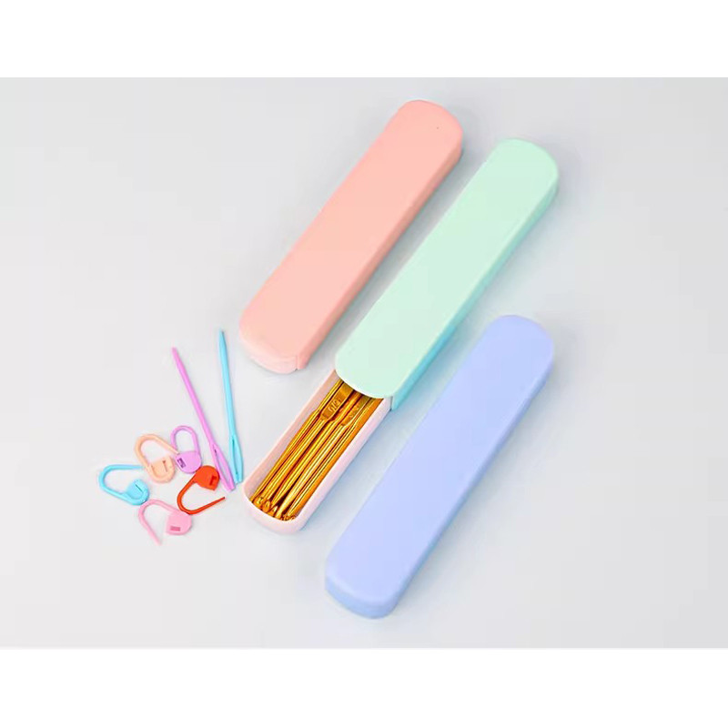 12 gab Daudzkrāsains alumīnija tamboradatas Adāmadatas Amatniecības dzija 1-8.0mm 15cm Garums