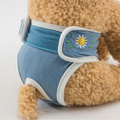 Kisállat egészségügyi bugyi Kutya Pelenka Nadrág Gyümölcs Virág Hímzés Lélegző Kisállat Fiziológiai Nadrág Kisállat Pelenka Kutya Kiegészítők