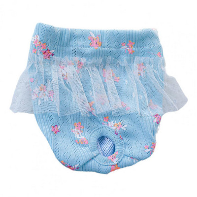 Mājdzīvnieku higiēnas bikses Īsas autiņbiksītes Fizioloģiskās bikses Mežģīnes Mazgājamas zemeņu/ziedu raksts Poliesters Sieviešu suņiem Mājdzīvnieku piederumi