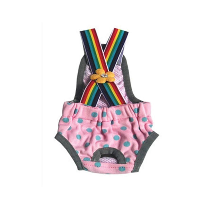Dots Print Kutya rövidnadrág Pelenka Egészségügyi Fiziológiai Nadrág Mosható Női Kisállat Rövid Bugyi Menstruációs Fehérnemű Alsónadrág
