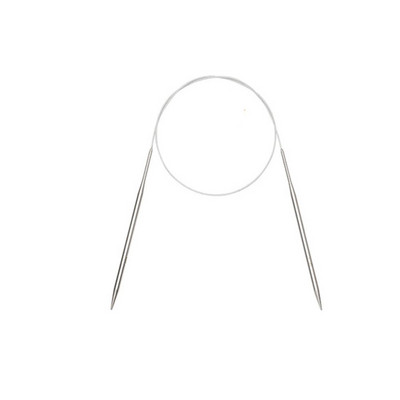 40/100 cm-es kör alakú kötőtűk kerek fém körtűk horgolótűk varrótűk barkácsolás kézműves szövés kézimunka kellékek