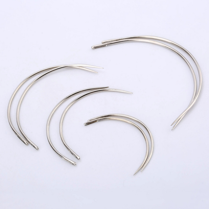 25 buc/set ace de cusut manual de uz casnic 4 dimensiuni tip C ac curbat pentru tapițerie pentru cusut perne instrument de reparare a saltelei artizanat bricolaj