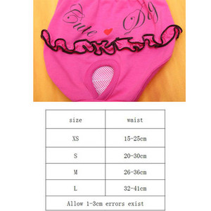 Aranyos csíkok Csipke Kutya Fiziológiás Nadrág Pelenka Mosható Női Kisállat Kutya Macska Rövidnadrág Pelenka Egészségügyi Alsónadrág Kutya macskának