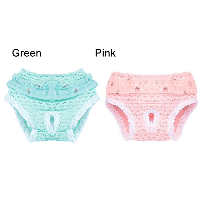 1PC Cute Elasticity Elpojošs Šifona Apģērbs Mājdzīvnieku Fizioloģiskās Bikses Suņu Biksītes Kucēns Autiņš Kaķu Apakšveļa Mājdzīvnieku piederumi