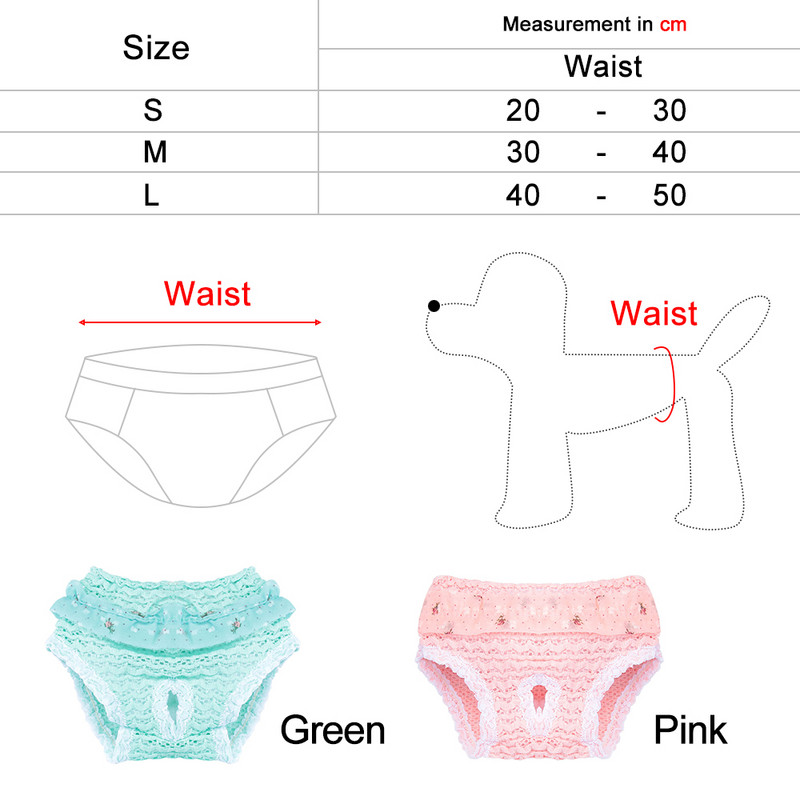 1PC Cute Elasticity Elpojošs Šifona Apģērbs Mājdzīvnieku Fizioloģiskās Bikses Suņu Biksītes Kucēns Autiņš Kaķu Apakšveļa Mājdzīvnieku piederumi