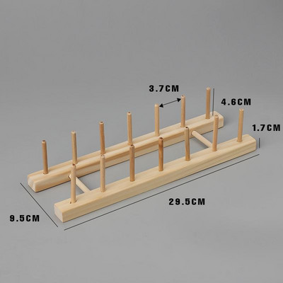 2/6/14 spoles salokāms koka diegu turētājs šūšana izšūšana diegu statīvs organizators pie sienas konusi statīvs plaukts rokdarbi