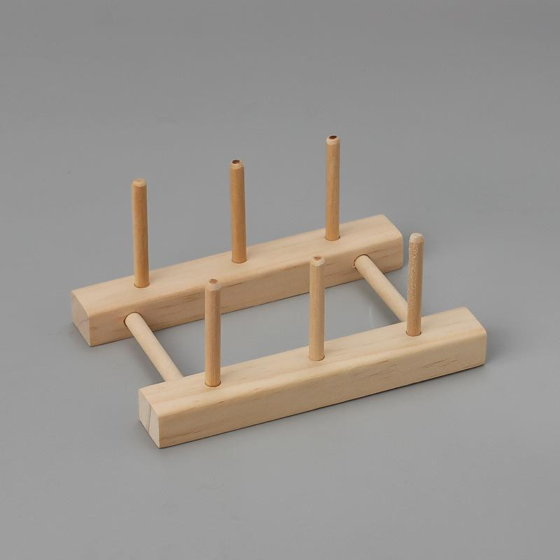 2/6/14 spoles salokāms koka diegu turētājs šūšana izšūšana diegu statīvs organizators pie sienas konusi statīvs plaukts rokdarbi