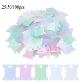 Държач за конец за бродерия Floss Craft Bobbin Държач за съхранение на кръстат шев Пластмасов шевен конец Дъска Органайзер за конци