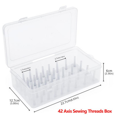 42 teljega õmblusniidid kastpoolid hoiukohver läbipaistev nõelapool 24 võred Korraldaja koduseks isetegemise õmblustarvikud
