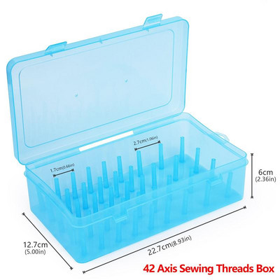 42 teljega õmblusniidid kastpoolid hoiukohver läbipaistev nõelapool 24 võred Korraldaja koduseks isetegemise õmblustarvikud