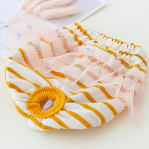 Princeses biksītes suņiem Rozā, jaukas kokvilnas mājdzīvnieku bikses Sieviešu meitene kaķu apakšveļa autiņbiksītes fizioloģiski sanitāri aksesuāri