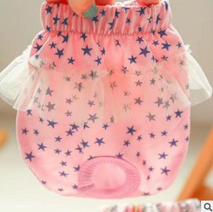 Princeses biksītes suņiem Rozā, jaukas kokvilnas mājdzīvnieku bikses Sieviešu meitene kaķu apakšveļa autiņbiksītes fizioloģiski sanitāri aksesuāri