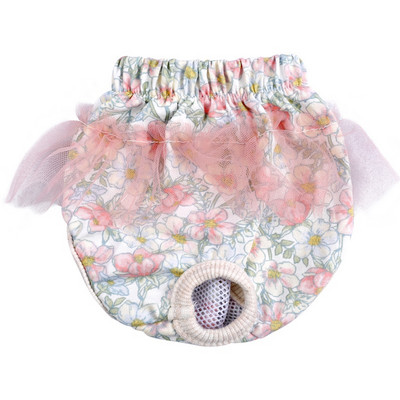 Princeses biksītes suņiem Rozā, jaukas kokvilnas mājdzīvnieku bikses Sieviešu meitene kaķu apakšveļa autiņbiksītes fizioloģiski sanitāri aksesuāri