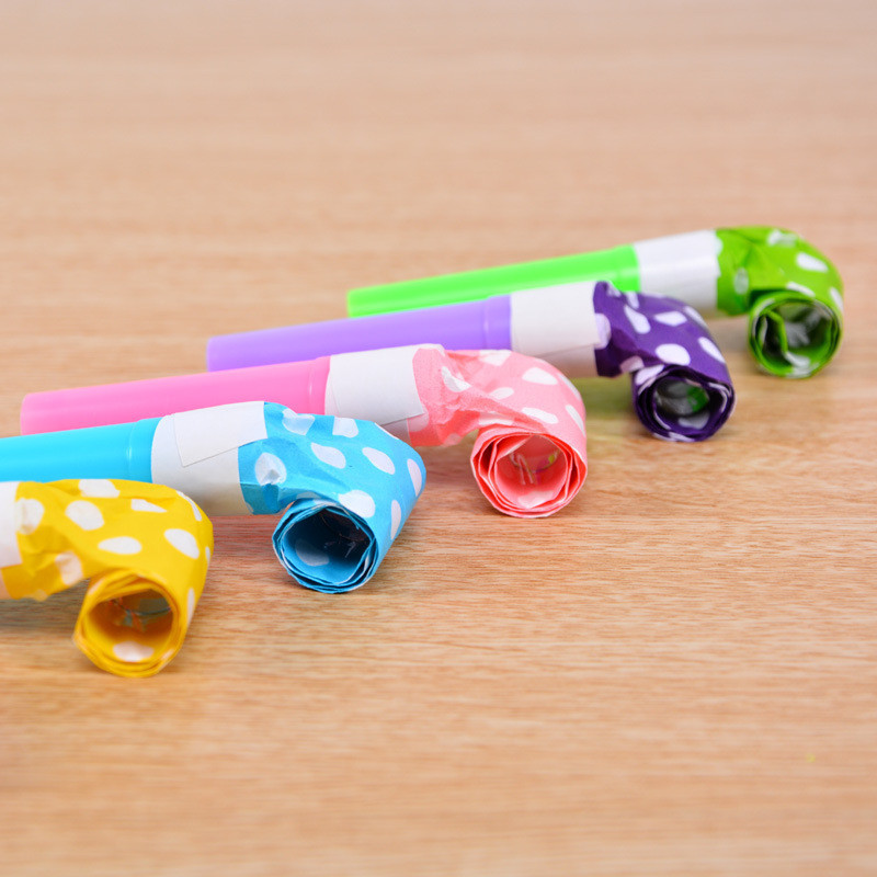 6 tk/partii täpivärvilised peo puhumised viled laste sünnipäevapeo soodustused kaunistustarbed laste poissmeeste pulmad