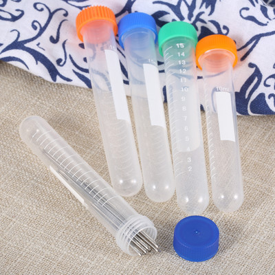 5pcs Sewing Needle Containers Holder Transparent Plastic Multi-purpose Embroidery Felting Needles Bottle Box Case