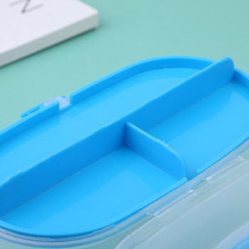 TLKKUE Пластмасова прозрачна кутия за съхранение на шевни инструменти за бродиране Калъф за органайзер Nail Art Battery Screw Case Контейнер за мъниста