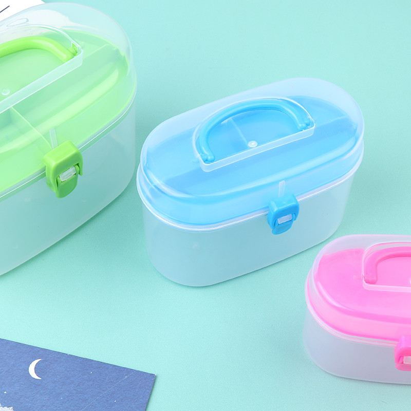 TLKKUE plastmasas caurspīdīga uzglabāšanas kaste šūšanai izšūšanas rīkiem organizatora futrālis nagu mākslas akumulators skrūvējams korpuss krelles konteiners