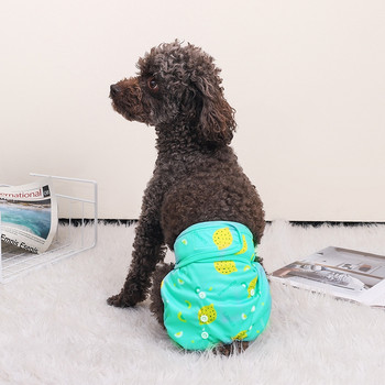 Σχέδιο καρπούζι/λεμόνι αδιάβροχη πάνα κατοικίδιων ζώων Γυναικεία πάνες μικρού σκύλου Εσώρουχα πάνα υγιεινής Εσώρουχα Φυσιολογικό παντελόνι