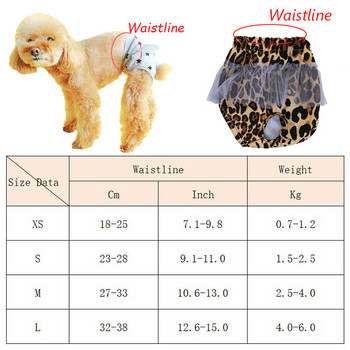 Κορίτσι Pet Physiological Παντελόνι Πάνες Μαξιλαράκια για σκύλους Σλιπ για Estrus Εσώρουχα σκύλου Σώβρακα Chihuahua Poodle Σορτς