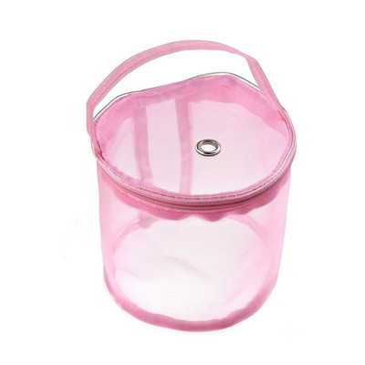 Krāsains dzijas uzglabāšanas sieta maisiņš Tīkla aušanas apaļas somas Vilnas uzglabāšanas maisiņš Dzija tamborēšanas organizators Adīšanas grozi DIY piederumi