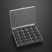 25db/Szett Orsók Dobozkészlet Varrógép Orsók Színes Műanyag Fém és tok Tárolódoboz Varrófelszerelés Eszközök Tartozékok