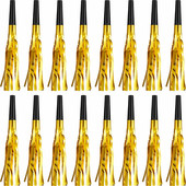 Blowout Svilpes trokšņu veidotājs ar mirdzošu metālisku bārkstīmu ballīšu priekšrocībām bērniem dzimšanas dienas kāzām, Ziemassvētku atmosfēras piederumi