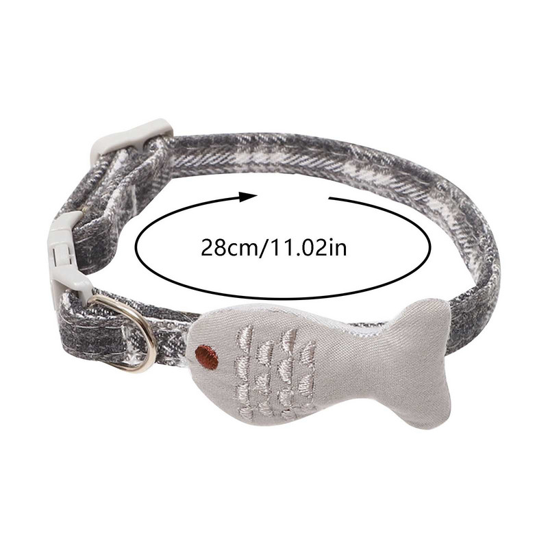 Mājdzīvnieku kaķu kaklasiksna Kokvilnas izšūšana Apkakle kaķu kaklarota Kaķu aksesuāri