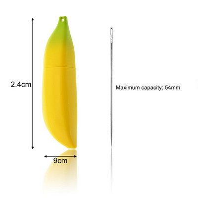 1 vnt. siuvimo priedai Dantų krapštuko dėklas Plastikinė buitinė dėžutė Bananų pipirų formos siuvimo adatų laikymo tuščia dėžutė