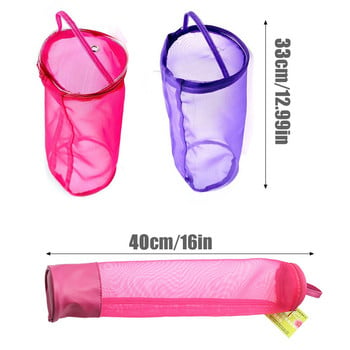 Fenrry SKC Μεγάλη κούφια διχτυωτή τσάντα πουλόβερ με βελόνα ραβδί αποθήκευσης μαλλί DIY Εργαλείο πλεξίματος νήματα αποθήκευσης Τσάντα στρογγυλές πλεκτές μάλλινες τσάντες