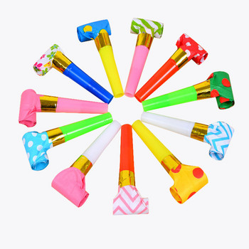 20 бр. Детски парти за рожден ден Noise Makers Color Blowouts Festival Funny Prop Pinata Toys Детски парти сувенири Подарък Horn Whistle