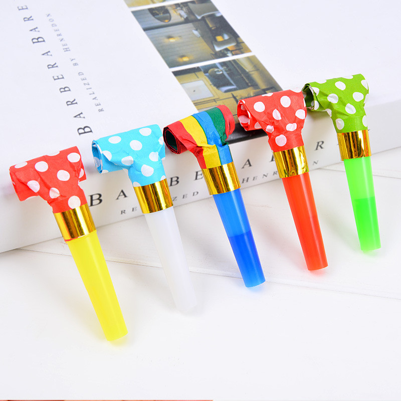 20db Gyerekek Születésnapi Party Zajcsillapítók Színes Fúvós Fesztivál Vicces Kellék Pinata Játékok Gyerekek Partik Ajándék Kürt Síp