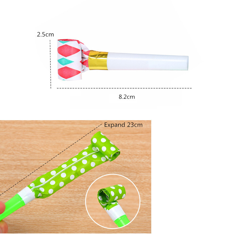 20db Gyerekek Születésnapi Party Zajcsillapítók Színes Fúvós Fesztivál Vicces Kellék Pinata Játékok Gyerekek Partik Ajándék Kürt Síp