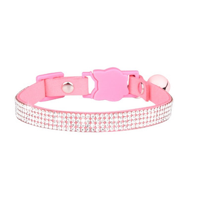 2023-as új strasszos macskanyakörv, csengővel állítható, elszakadó fényes nyakláncokkal kis kölyök fiú lány kisállatjelmez-kiegészítőkhöz