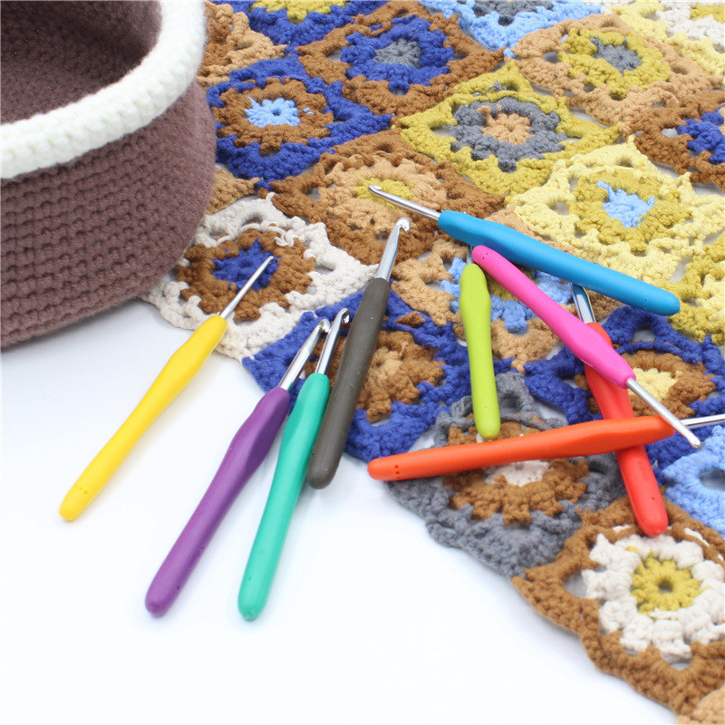 2-10 mm tamboradatas, rokturis Ergonomisks rokturis, adīts, austs, amatniecības dzija, šūšanas rīki, tamboradatas, aksesuāri