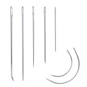 Reparare ace de cusut curbat drept set tapiterie covoare panza piele infilator ac pentru instrumente de cusut manual 7 buc/set